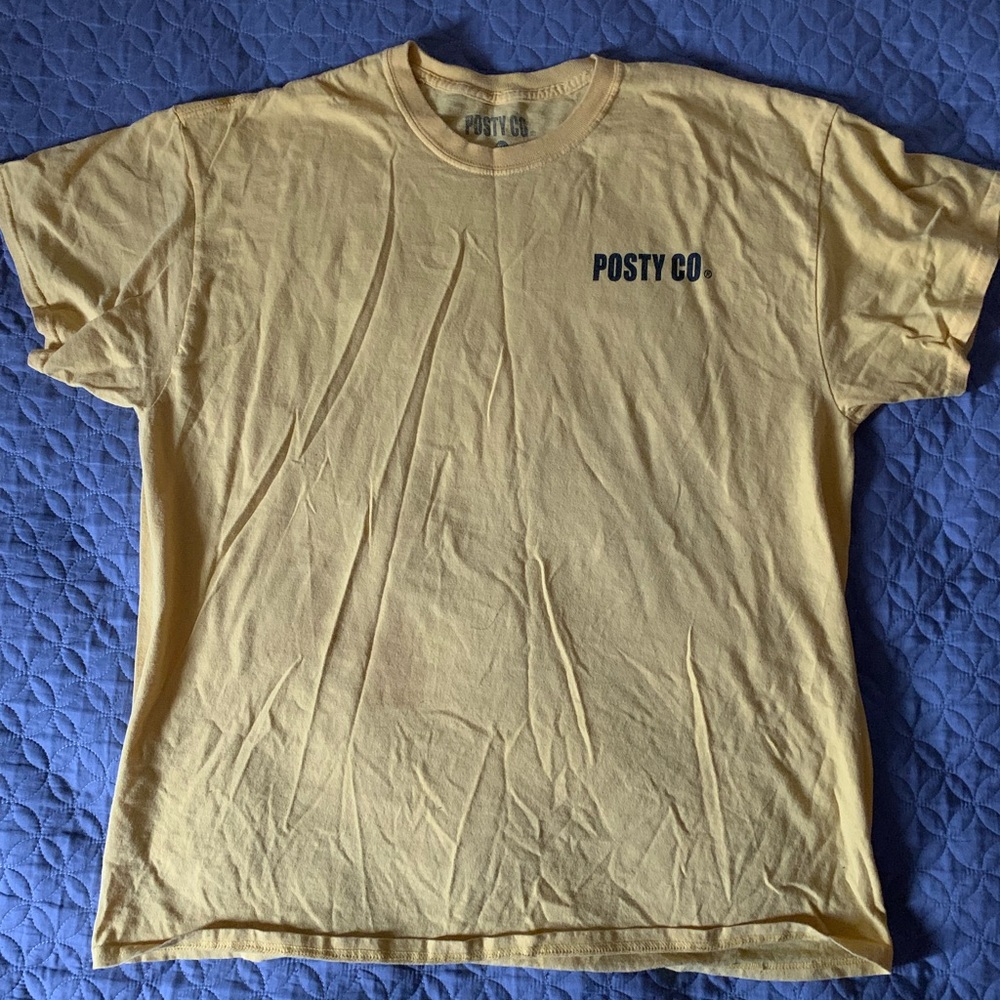Post Malone shirt from a tour in WA is wrinkled but just needs to be ironed.
